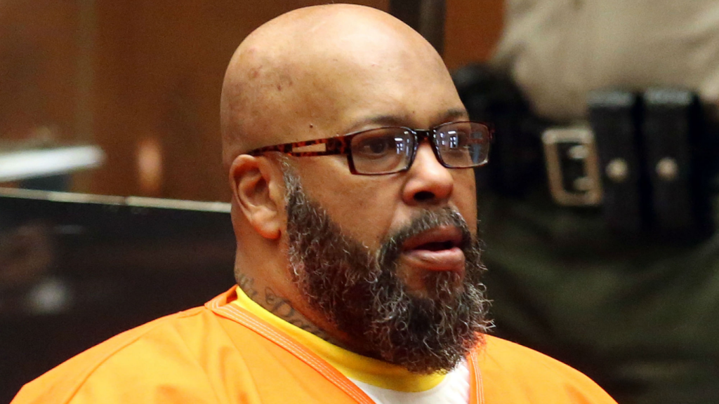 Suge Knight appearing in court during a legal hearing, representing his highly publicized legal challenges.