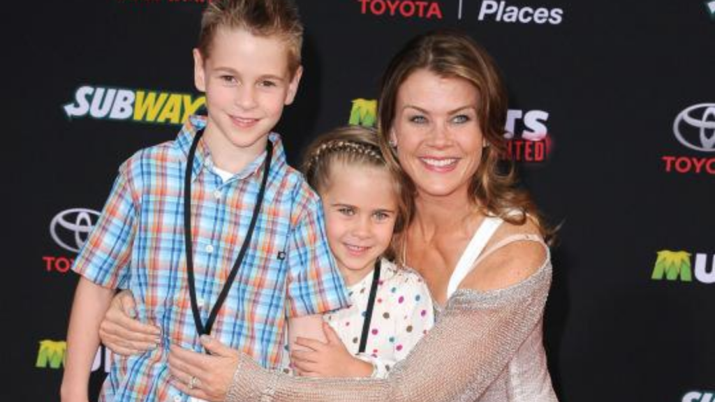 Megan Sanov with her mother Alison Sweeney and father David Sanov during a family outing in 2026.