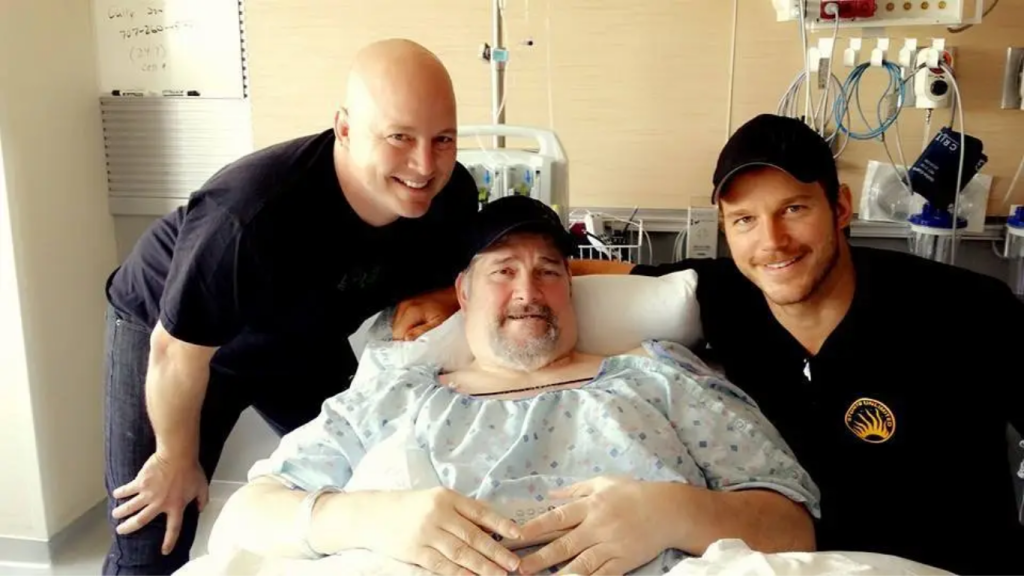 Chris Pratt and brother Cully with their father Daniel Clifton Pratt