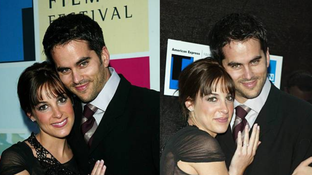 Talent agent Dar Rollins and his wife, actress Lindsay Sloane, posing together at a Hollywood event.