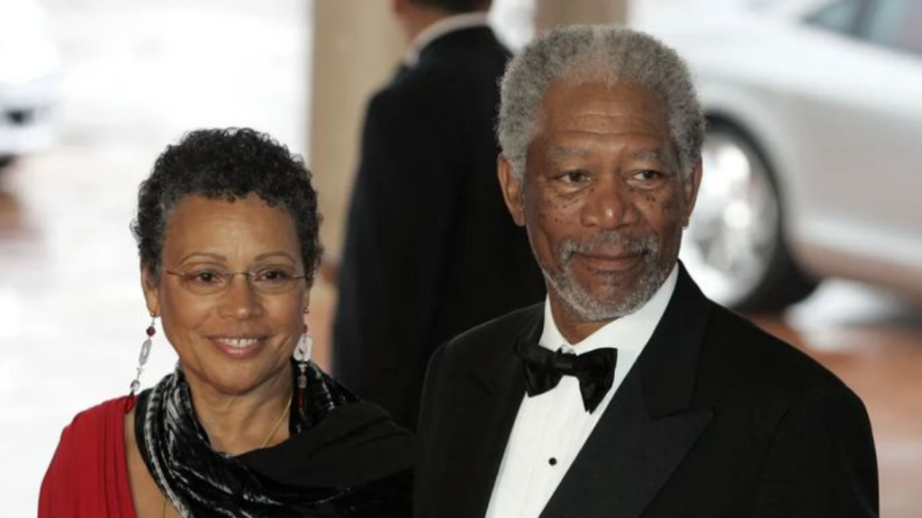 Morgan Freeman with his second wife Myrna Colley-Lee; note that his first wife Jeanette Adair Bradshaw is not a public figure and has no verified photos.