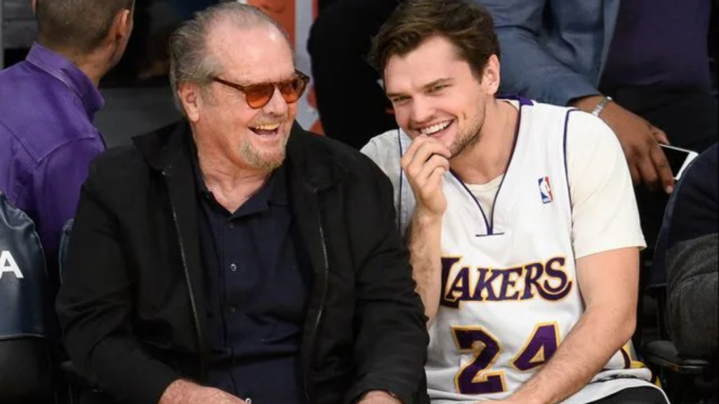 Jack Nicholson with his son Ray Nicholson. While Ray followed his father into acting, his half-brother Caleb James Goddard chose a private life in diplomacy and journalism